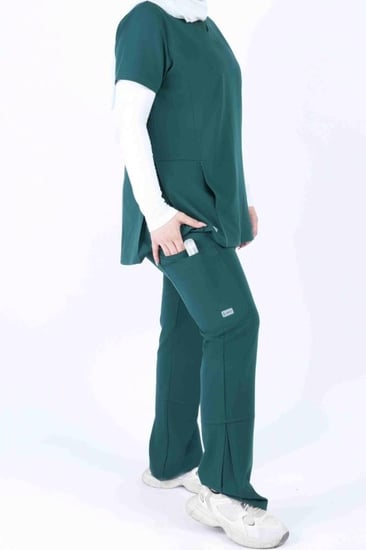 سكرب  مودرن نسائي أخضر