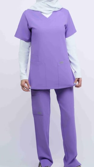 سكرب  أكتف نسائي بنفسجي ( خزامى )