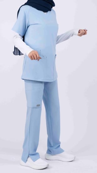 سكرب أكتف نسائي أزرق فاتح ( سماوي )