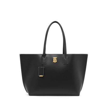 شنطة بربري كبيره اللون اسود Monogram Motif Leather Medium Tote