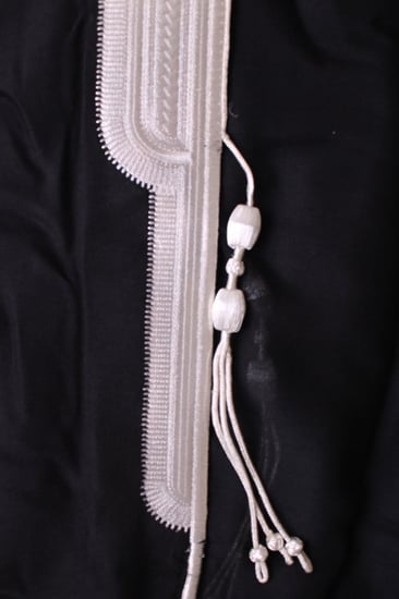 مشلح ملكي اسود فضي