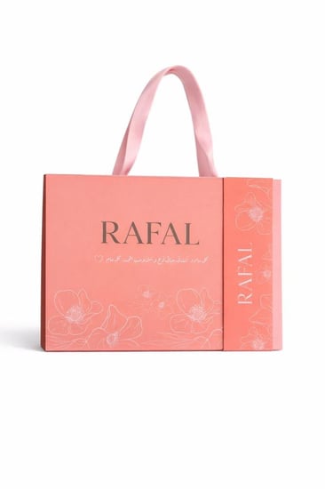 بكج سلسال + اقراط مع بوكس RAFAL