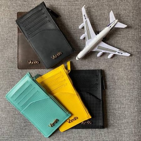 محفظة جلد جيب لحمل النقود والبطاقات Vondo فوندو ألوان رائعة