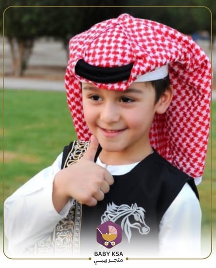 شماغ وعقال ثابت ( أحمر )