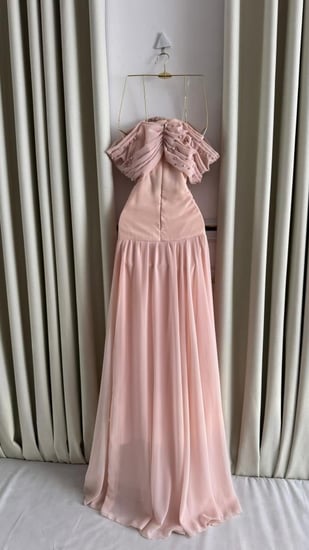 فستان نسائي سهره قماش شيفون