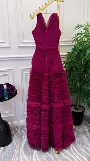 فستان سهره قماش تل كراميش