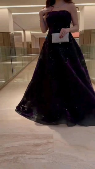 فستان نسائي سهره قماش ميكادو