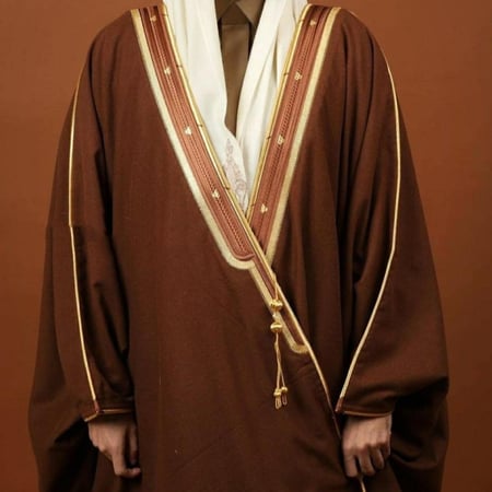 بشت رجالي شتوي ملكي فاخر قماش جوخ كشميري مع فرو وبر كشميري