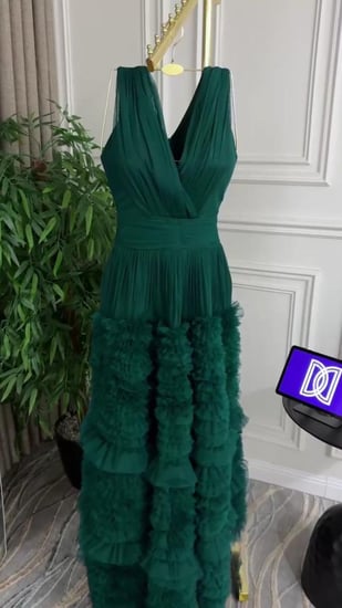 فستان سهره قماش تل كراميش