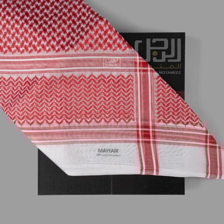 شماغ البسام احمر غامق 309