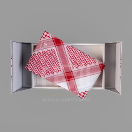 شماغ المراسيم احمر كلاسيك الجديد
