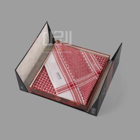 شماغ البسام احمر غامق 309