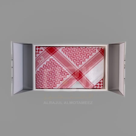 شماغ المراسيم احمر كلاسيك الجديد