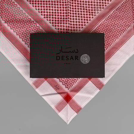 شماغ دسار الشيوخ  احمر 2026