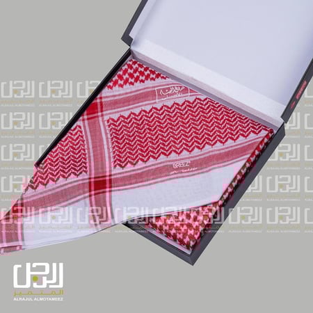 شماغ البسام بريز احمر DARK RED