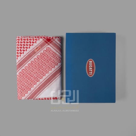 شماغ احمر BUGATTI الايطالي كلاسيك~