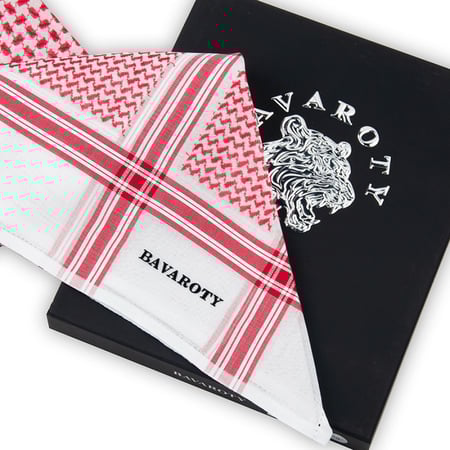 شماغ بافاروتي احمر SYOR1