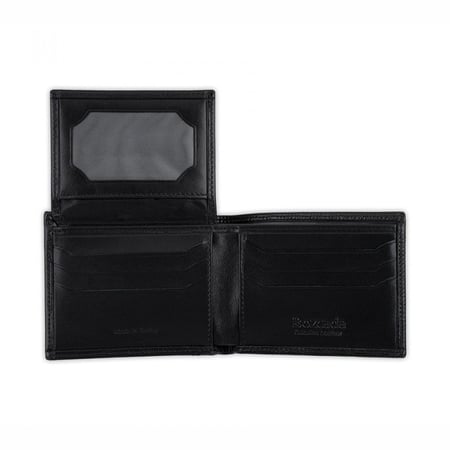 محفظة بوزكادا رجالية جلد أسود