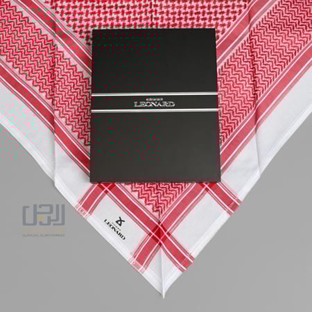 شماغ ليونارد مودرن احمر LEONARD موديل LV