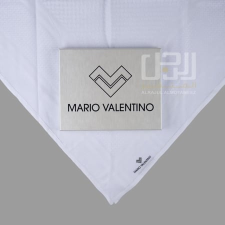 شماغ MARIO VALENTINO الابيض  الجديد 2026