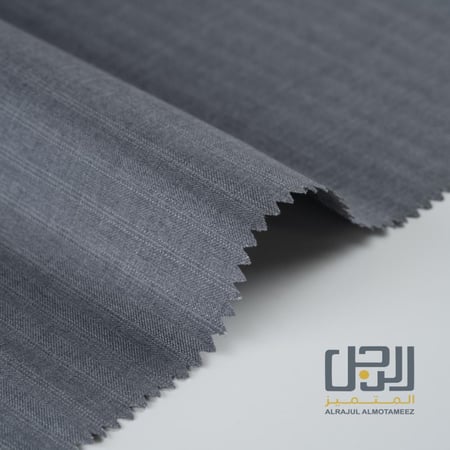 قماش جيفنشي شتوي رصاصي مقلم
