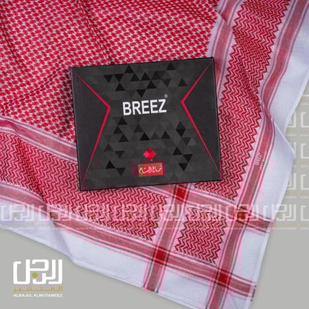 شماغ البسام بريز احمر DARK RED