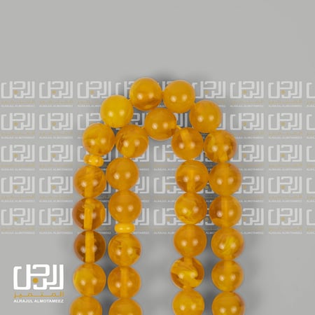 مسبحة بكلايت بلجيكي باللون الاصفر  من فالور