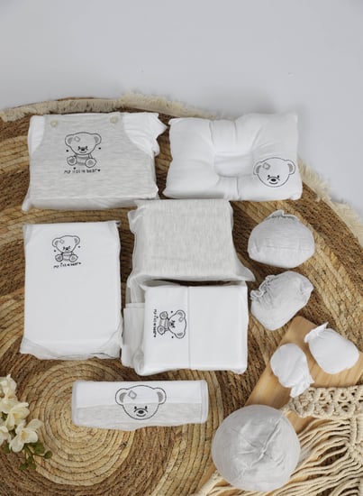 طقم مواليد 10 قطع ملابس مناسبة للأطفال حديثي الولادة