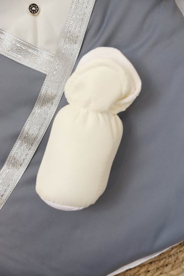 مجموعة مواليد (حديثي الولادة)مكونة من 6 قطع - تصميم بشت