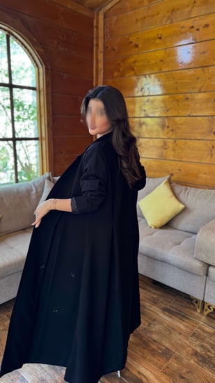 بليزر اسود بتطريز شك اسود