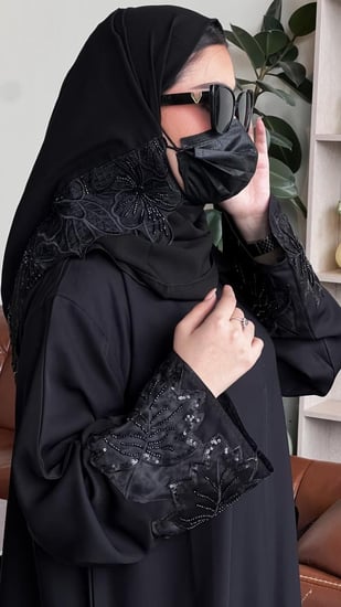 عباية غرام نصف كلوش بالفصوص
