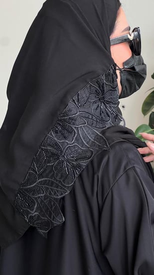 عباية غرام نصف كلوش بالفصوص