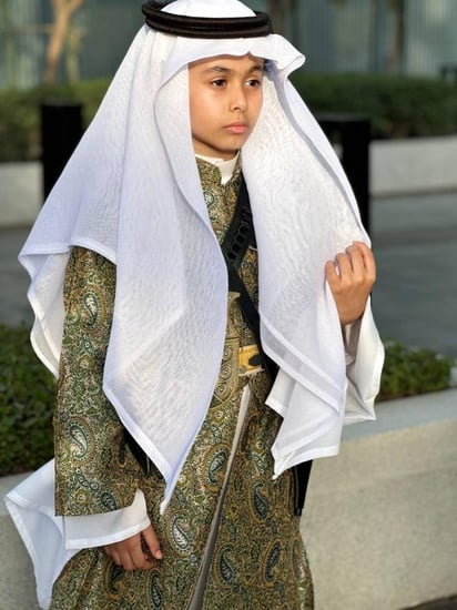 بكج دقلة أطفال نجديه-لمسة تراثية أنيقه