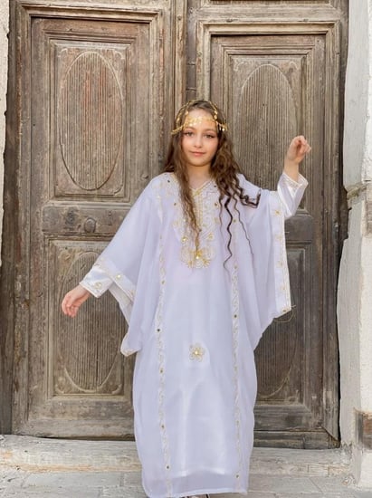 ثوب النشل النجدي للبنات