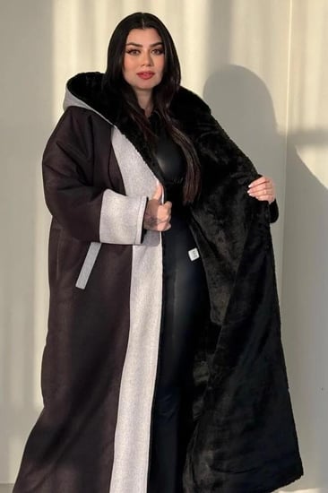فروة شتوية جوخ داير فاخرة للنساء