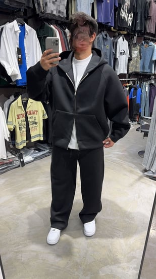 طقم شتوي اسود