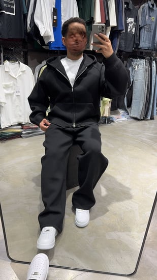 طقم شتوي اسود