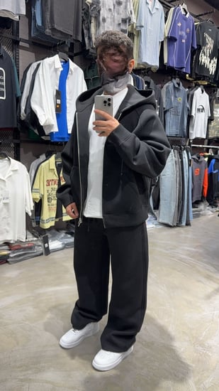 طقم شتوي اسود