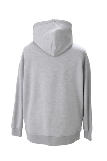 هودي رصاصي مع أبيض