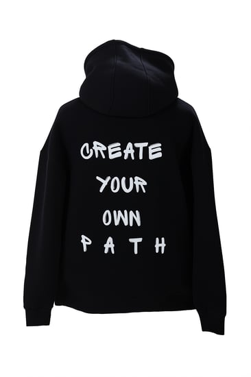 هودي أسود كتابة