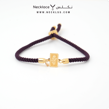 اسوارة ذهب سبيكة الورد بالحبل المبروم، من الذهب الخالص عيار 21(SW.0235)