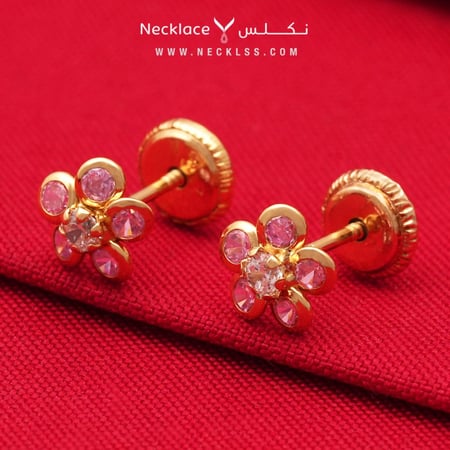 حلق ذهب اطفال طبي عيار 18 (ER.5164)