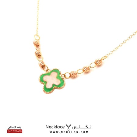 قلادة ذهب عيار 21 جميلة وفخمة وأنيقة