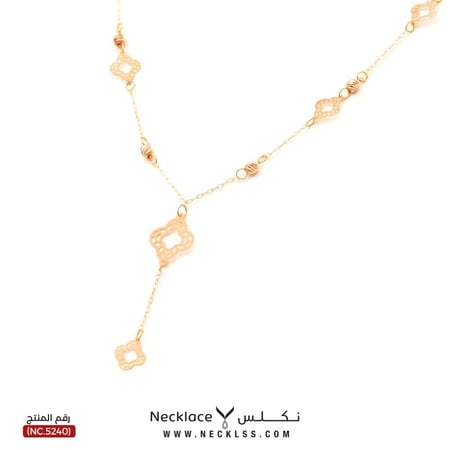 قلادة ذهب عيار 21 الفخمة من نكلس أفضل متجر ذهب بالسعودية