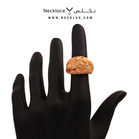 خاتم ذهب لازوردي عيار 21 الفاخر