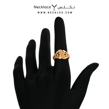 خاتم ذهب لازوردي (RNLZ.0094)