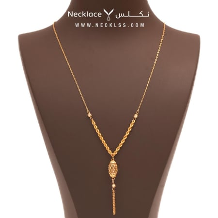 قلادة ذهب عيار 21  سلسال ذهب