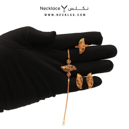 طقم ذهب  عيار 21 (TK.5066)