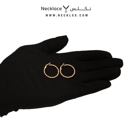 حلق ذهب عيار 18  (ER.0612)