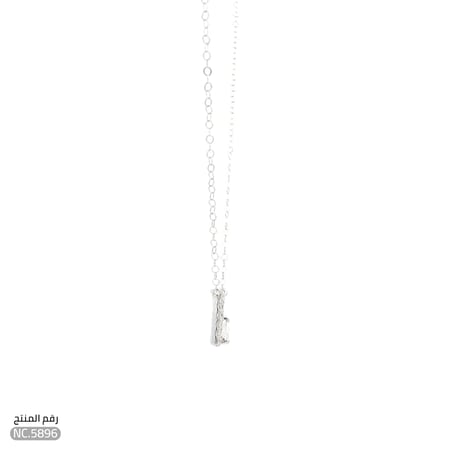 قلادة ذهب عيار 18 ذهب ابيض فاخرة